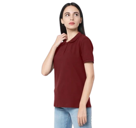 Behariji Enterprises Half Sleeve Women Polo T Shirt, Size: XS-XXL