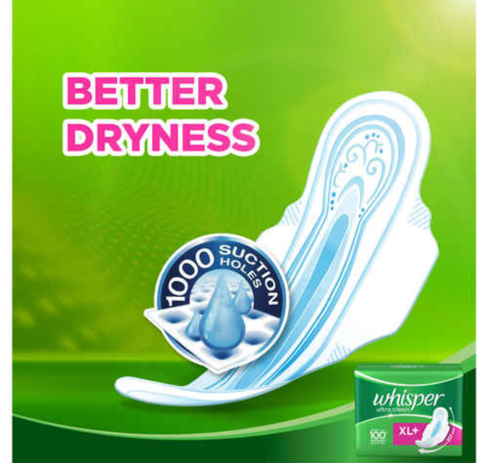 WHISPER ULTRA CLEAN XL + WINGS (7 pads )