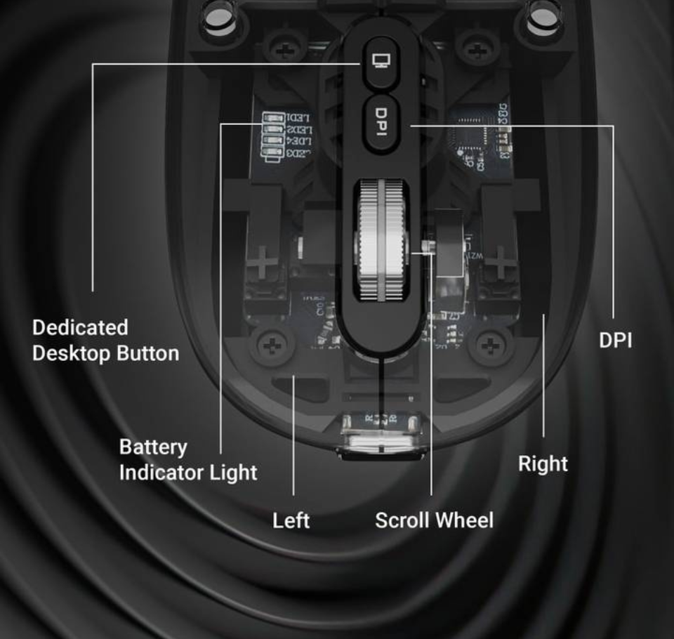 Zebronics Sheer Wireless Mouse (Rechargeable, Black)