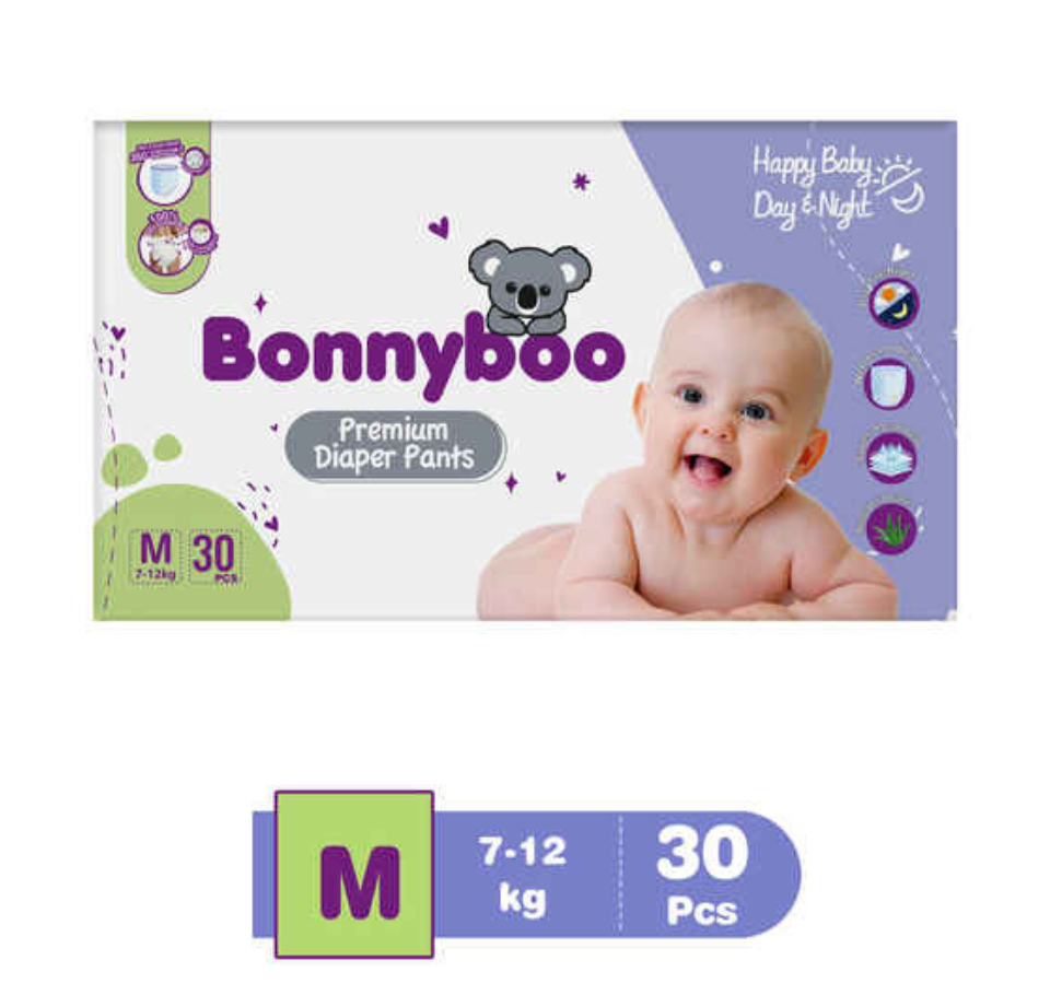 BONNYBOO BABY DIAPER PANTS 30 Pcs