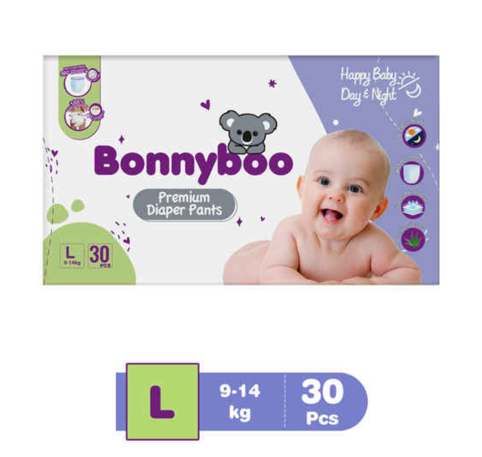 BONNYBOO BABY DIAPER PANTS 30 Pcs