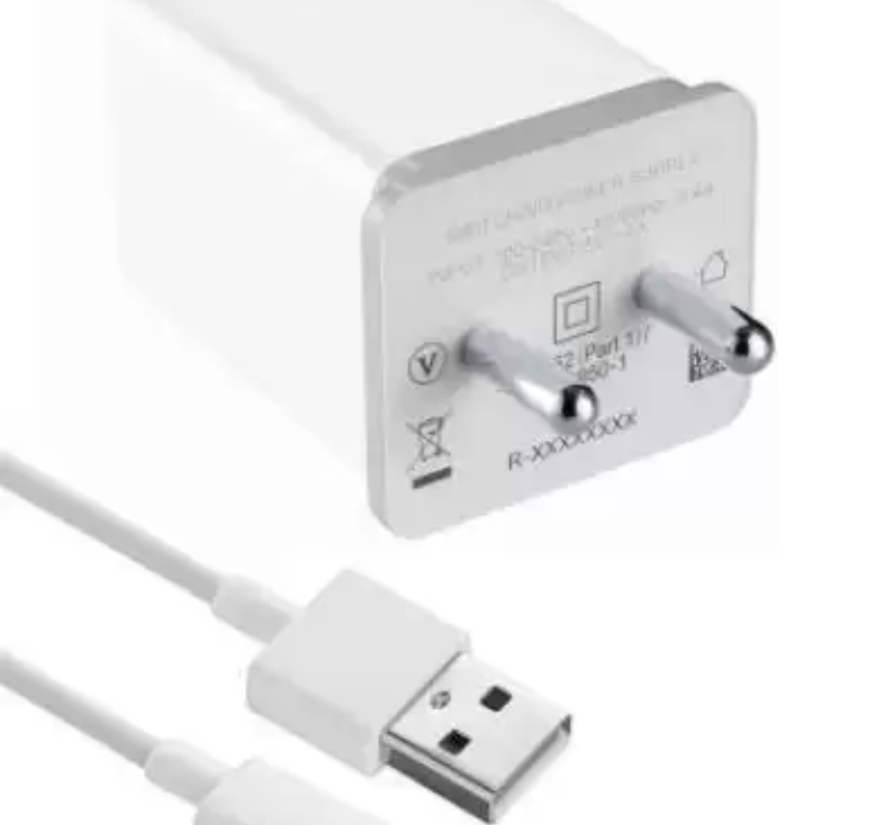 Mobile charger 2.4 A Mobile Charger with Detachable Cable (White)