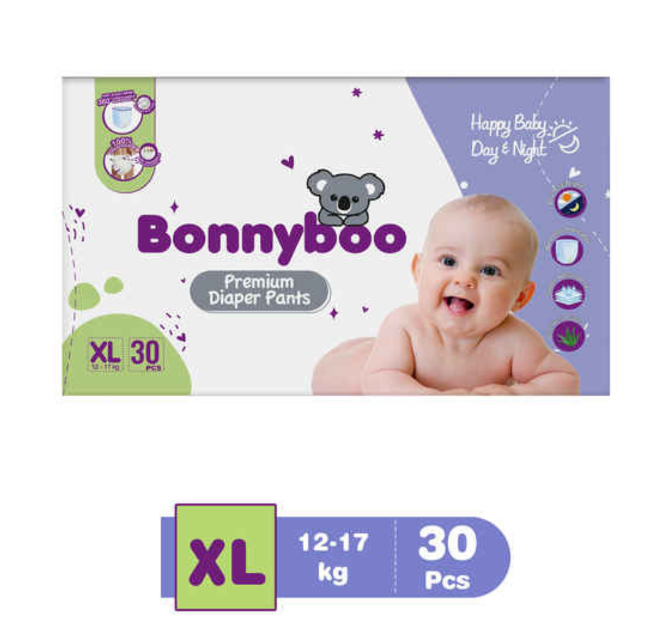 BONNYBOO BABY DIAPER PANTS 30 Pcs