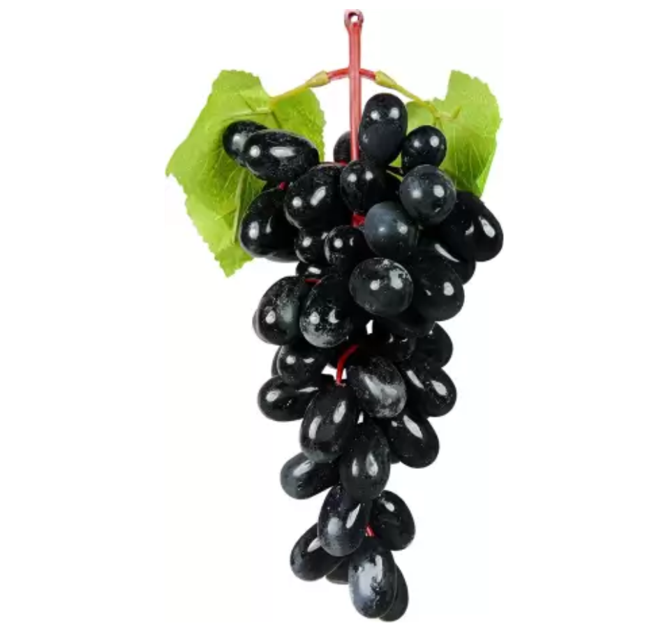 REIKI CRYSTAL PRODUCTS Black Grapes FS4-30B Artificial Fruit (Set of 1)