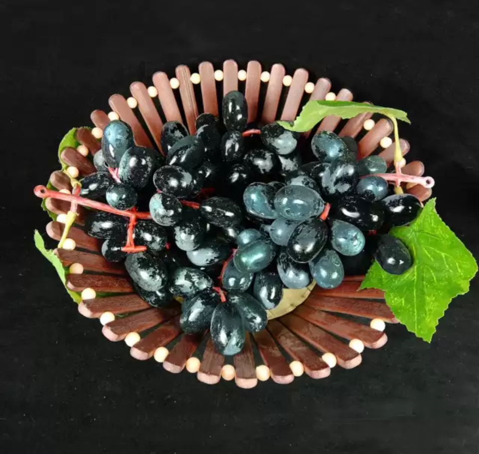 REIKI CRYSTAL PRODUCTS Black Grapes FS4-30B Artificial Fruit (Set of 1)