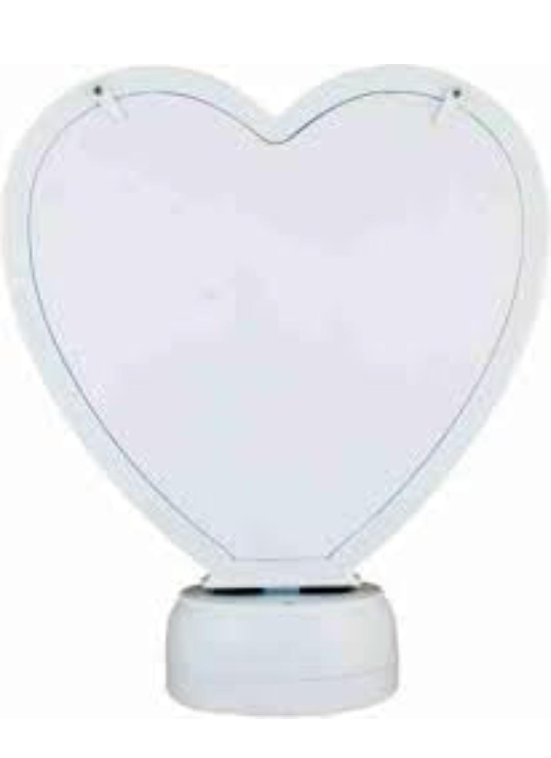 Magic photo mirror heart shape