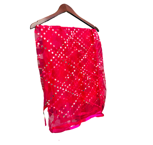 Pink dupatta