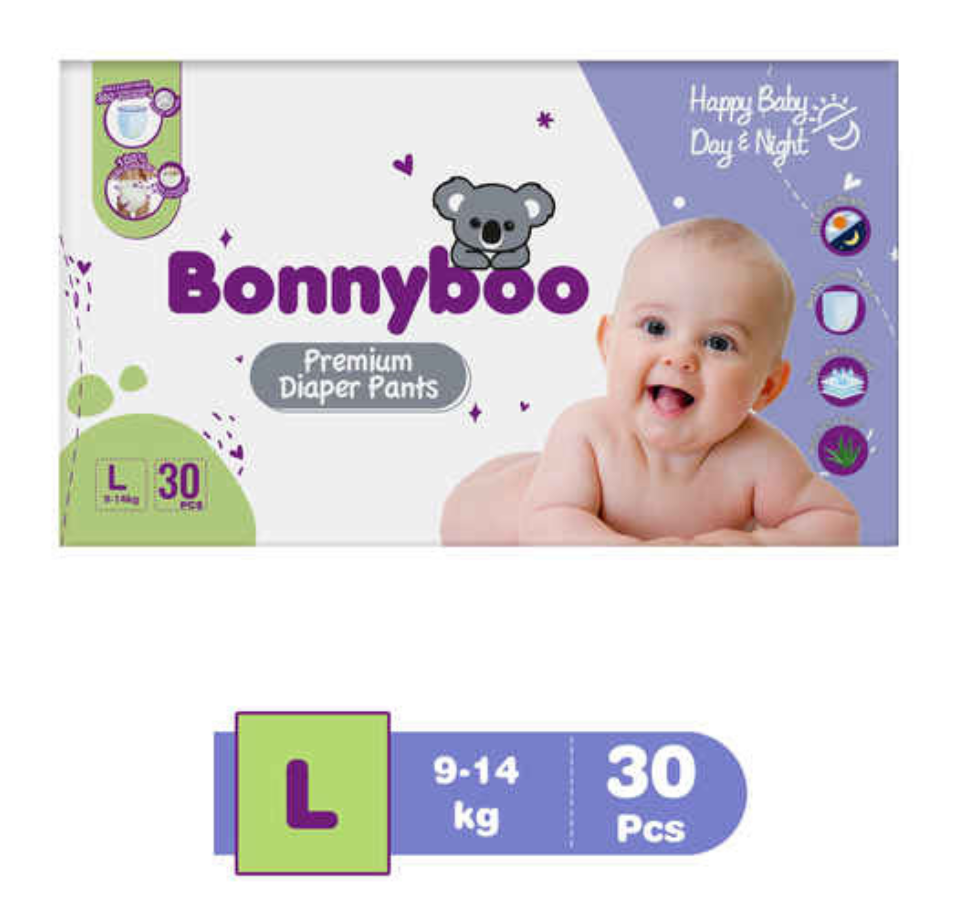 Bonnyboo Premium Baby Diaper Pants (pack of 30 pcs)
