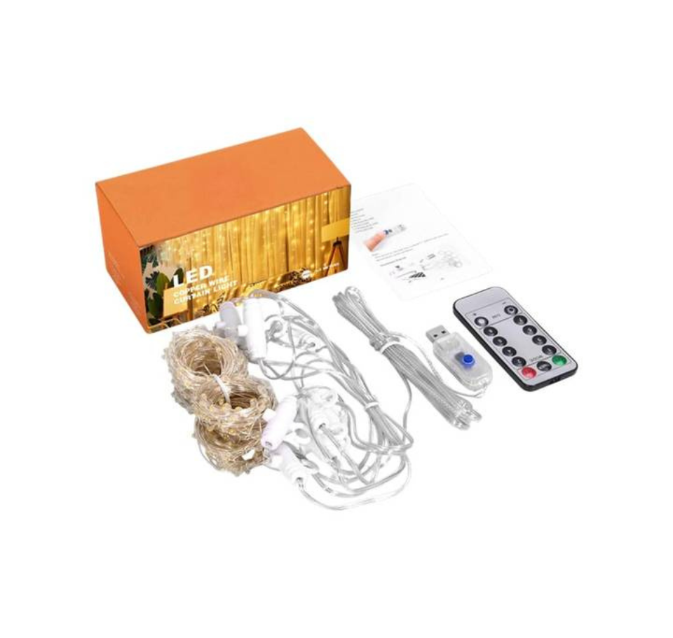 Curtain LED string lights (Warm white)