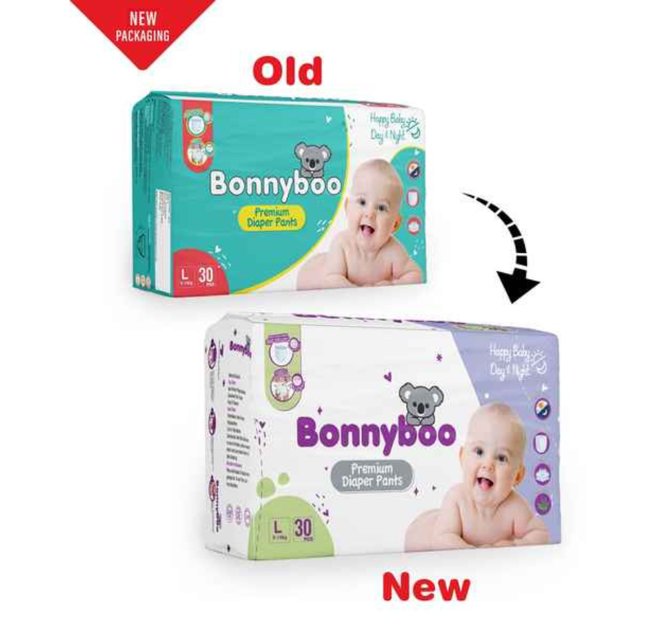 Bonnyboo Premium Baby Diaper Pants (pack of 30 pcs)